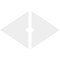Ekena Millwork Diamond Architectural Grade PVC Ceiling Medallion, 34"W x 22 5/8"H x 3"ID x 12"C x 1"P, Two-Piece CMP34X22DD2-03000 - alternate 3